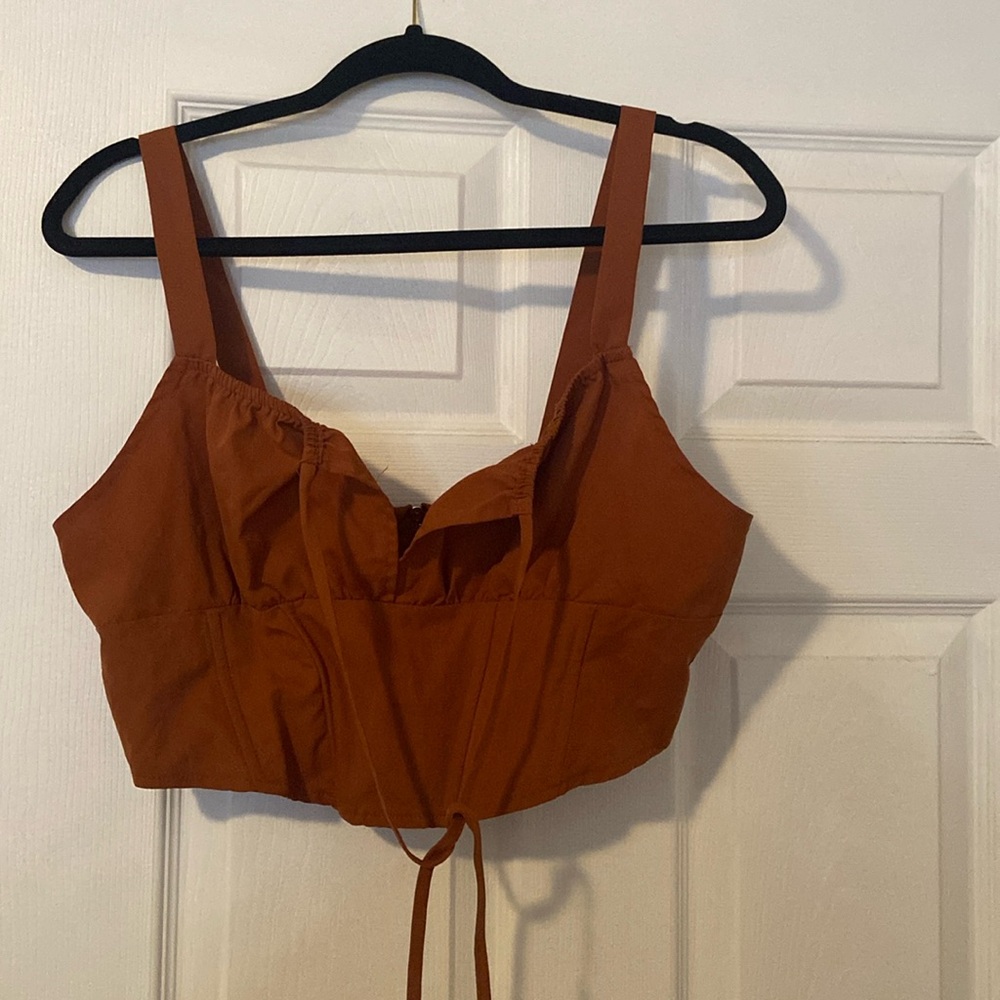 Burnt organs crop top
